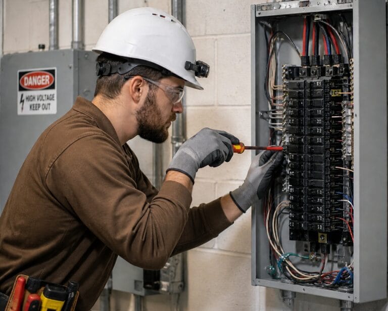 Electrician and Fuse Box
